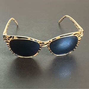 ZE ASPEN Womens Tiger Stripes Sunglasses Glasses Made In France *FRAMES ONLY*